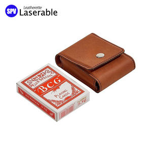 PULSEN Handgefertigter Modischer Laser-Gravur Blanko-Leder Tarotkartenhalter Laserfähiges Kunstleder Spielkarten-Etui - Product Image 5