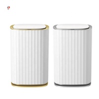 Poubelle intelligente de bureau de 15 gallons, poubelle automatique à capteur, poubelle à déchets