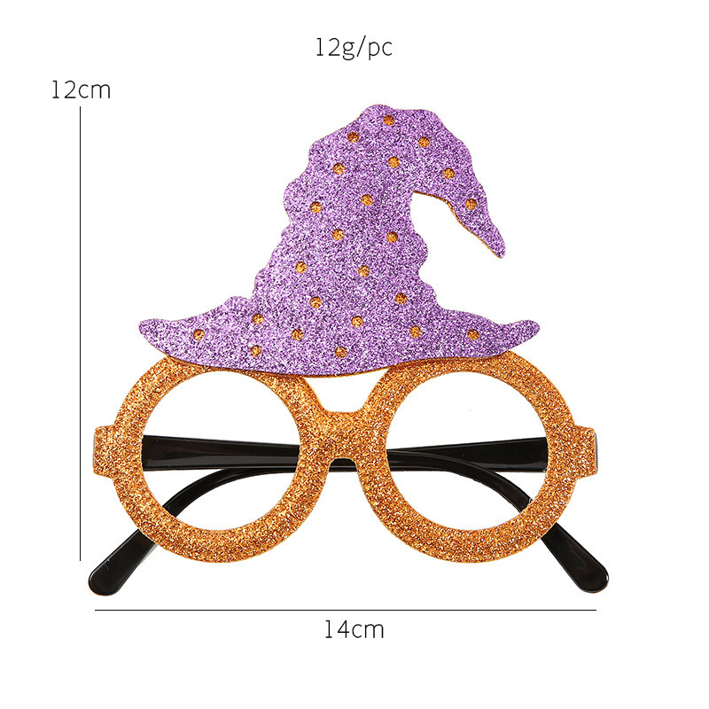 Lunettes décoratives à visière pointue Wyj35 - orange-violet