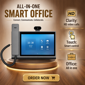 Téléphone vidéo intelligent IP POE HA05, écran tactile HD 10,1 pouces, Android 12, VoIP, <span class=keywords><strong>conférence</strong></span>, télétravail, éducation - Product Image 1