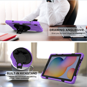 <span class=keywords><strong>Custodia</strong></span> Antiurto Portatile <span class=keywords><strong>per</strong></span> <span class=keywords><strong>Samsung</strong></span> <span class=keywords><strong>Galaxy</strong></span> <span class=keywords><strong>Tab</strong></span> <span class=keywords><strong>S6</strong></span> <span class=keywords><strong>Lite</strong></span> 10.4 Pollici P610/P615 con Supporto Girevole Integrato e Tracolla - Product Image 3
