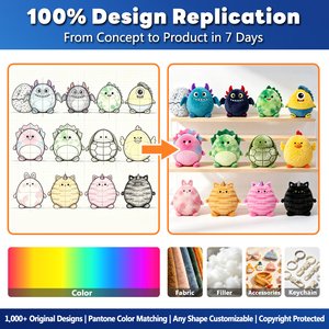 Solution personnalisée tout-en-un : Monstres sensoriels doux, dinosaures ronds, animaux en peluche à rebond lent, jouets en peluche moelleux - Product Image 2
