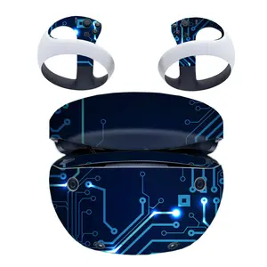 ויניל מדבקת תיבת זמן טוב מדבקות צבע עבור PS VR2 אוזניות בקר מלא לעטוף כיסוי סרט מדבקות מדבקות לפלייסטיישן VR2