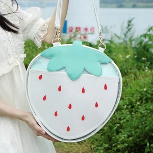 Trendy Japanese Pu Leather Lady Star Shape Clear <b>Window</b> Y2k Crossbody <b>Cover</b> Closure Cute for Cosplay for Backpack - Product Image 1