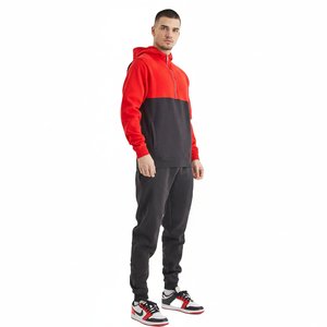 Dernière qualité Regular Fit Half Zip Logo personnalisé Confortable et respirant Vêtements de sport décontractés Survêtement de course - Product Image 1