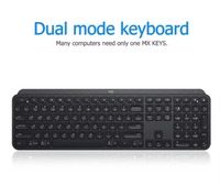 MX Key S Mekanik 2.4Ghz Kablosuz RGB Arkadan Aydınlatmalı Programlanabilir Dizüstü Bilgisayar Tablet USB Klavyesi için Özel Rusça