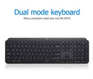 Clavier sans fil USB Bluetooth rechargeable personnalisé <span class=keywords><strong>Logitech</strong></span> <span class=keywords><strong>MX</strong></span> <span class=keywords><strong>Keys</strong></span> S 109 pour ordinateur portable, tablette et iPad avec interrupteur, idéal pour le bureau - Product Image 2