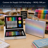Coffret cadeau pour produits cosmétiques et de soin, ensemble d'emballage de parfum avec poignée, boîte à crayons personnalisée avec serrure