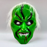 Masque d'Halloween terriblement hilarant Creepy Prank Cosplay Prop pour la décoration de la maison hantée et le déguisement de fête effrayant