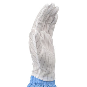 Электронные антистатические перчатки из полиэстера с углеродным проводящим волокном, моющиеся и многоразовые, безворсовые, для защиты от электростатического разряда (<span class=keywords><strong>ESD</strong></span>) - Product Image 4