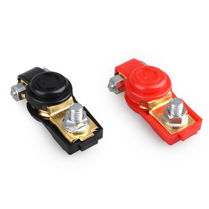 Connecteurs de bornes de batterie CNSPEED en cuivre pur, positif et négatif, avec couvercles de protection pour voiture, bateau, moto - Product Image 1
