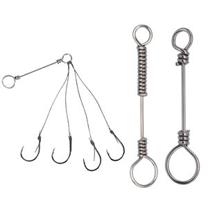 Connettore per esca da pesca con pungiglione in acciaio inossidabile a molla con chiusura a molla a scatto per carpa da pesca con gancio esplosivo per connettore - Product Image 5