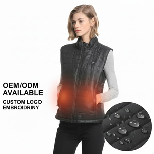 Gilet chauffant pour femme, imperméable, respirant, avec batterie <span class=keywords><strong>rechargeable</strong></span> USB, contrôle par application, 3 niveaux de chaleur, vêtement d'extérieur décontracté - Product Image 1