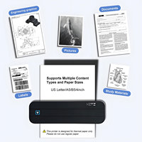 Imprimante thermique portable sans encre A4 mini 203 DPI pour documents et photos, vente en gros