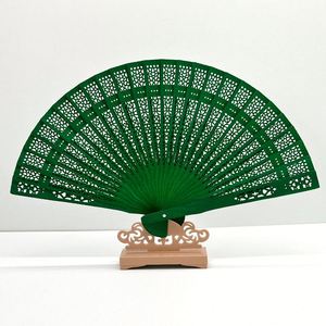 Éventail pliant en bois gravé personnalisé, vente en gros d'usine, pour mariages, anniversaires, décorations de fête de bébé, cadeaux sur mesure - Product Image 1