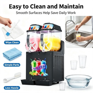 <span class=keywords><strong>Macchina</strong></span> <span class=keywords><strong>per</strong></span> Slushie ad Alta Produttività in Acciaio Inox, Affidabile, con 4 Ruote, Capacità Personalizzabile, Motore Silenzioso, Display Trasparente - Product Image 3