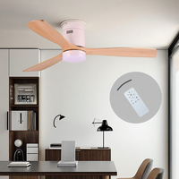 Ventilateur de plafond d'éclairage d'intérieur à télécommande encastré coloré de 52 pouces avec la lumière