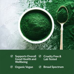 مسحوق الكلوريلا العضوي من العلامة التجارية الخاصة AMAZ غني بالبروتين والفيتامينات، يدعم جهاز المناعة ووظائف الكبد، يحافظ على الشباب، خالٍ من المواد المعدلة وراثياً - Product Image 3