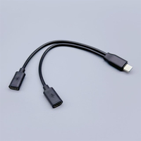 Adaptateur répartiteur USB-C vers 2 ports Type-C femelle 480 Mbps, câble de charge et de synchronisation de données OTG, câble répartiteur en Y USB-C vers double Type-C femelle