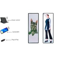 Totem publicitaire d'intérieur HD P1.86 P2 écran led portable Super Slim Digital Advertising Player Poster écran LED Display Screen