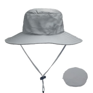 맞춤형 여름 야외 UV 보호 버킷 모자 낚시 하이킹 정원을위한 남자와 여자 모자 - Product Image 4