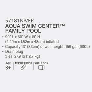 Piscina Inflable Rectangular <span class=keywords><strong>Intex</strong></span> 57181 y Piscina Infantil para Niños y Adultos, PVC Resistente - Product Image 3
