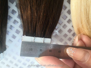 Extensiones de Cabello Adhesivas de Alta Calidad, Doble Trama, Negro, Castaño y Rubio, 26 Pulgadas - Product Image 5