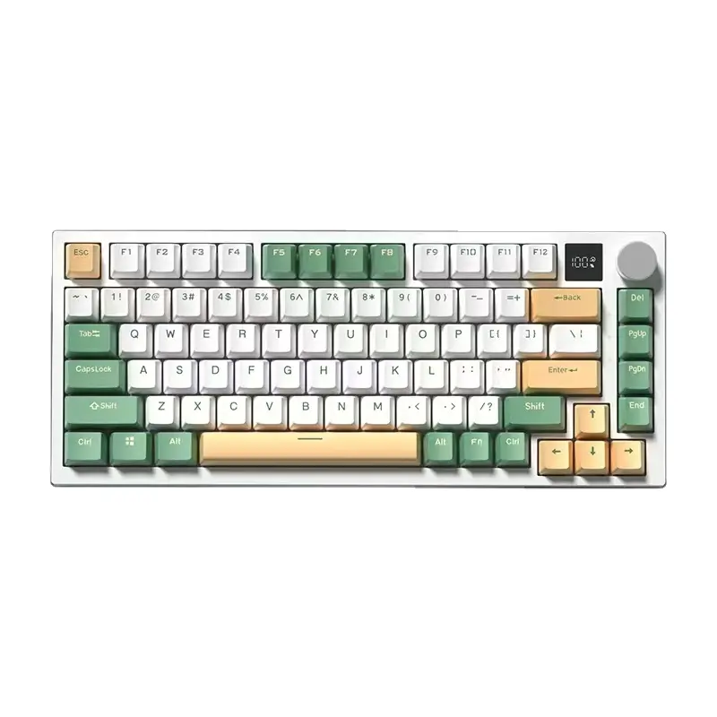 Nouvel arrivage Clavier de jeu mécanique professionnel 81 touches rétroéclairé par LED USB filaire 75 pour cent chargeur sans fil USB de bureau type-c