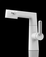 Pullwash bassin solide robinet évier verre trempé bassin salle de bain thermostat intelligent robinet de bassin électronique numérique avec température