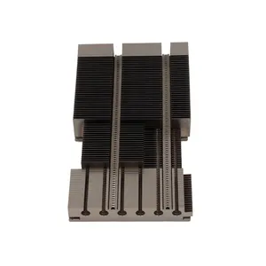 Factory customized anodized power amplifier extruded aluminum 40mm heat sink for microwave