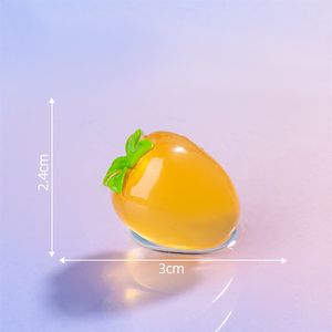 Micro-paesaggio luminoso con frutta simulata in bustina a sorpresa, accessori decorativi fai da te in resina per giochi alimentari, piccoli oggetti in resina da scrivania - Product Image 6