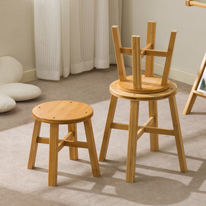 Bamboo <b>Stool</b> Set Stackable Multi Functional Home Living Room <b>Sofa</b> Dining Balcony Courtyard <b>Stool</b> For Children And Adults - Product Image 2