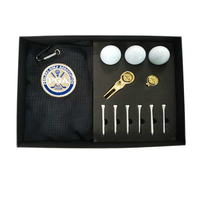 Продажа по оптовым ценам; Принт на вспомогательное оборудование гольфа металла серии для игры в гольф набор для аксессуаров для гольфа