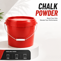 Craie de magnésium carbonaté pour le sport en seau, poudre absorbante d'humidité et antidérapante pour la gym et l'escalade