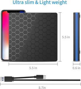 Unidad de <span class=keywords><strong>Blu</strong></span>-<span class=keywords><strong>ray</strong></span> Externa USB 3.0, Grabadora de <span class=keywords><strong>Blu</strong></span>-<span class=keywords><strong>ray</strong></span>, CD/DVD RW, <span class=keywords><strong>Reproductor</strong></span> de <span class=keywords><strong>Blu</strong></span>-<span class=keywords><strong>ray</strong></span> y DVD - Product Image 6