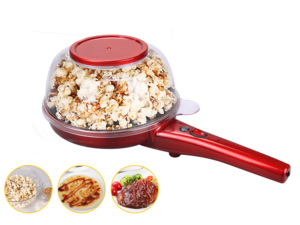 Machine à crêpe et popcorn électrique portative, fonction <span class=keywords><strong>2</strong></span> en 1, avec plaque de revêtement antiadhésive, pour usage domestique, nouveau modèle, - Product Image 4