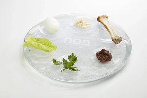 Plateau <span class=keywords><strong>de</strong></span> Seder en acrylique Judaica décoratif, fait main, personnalisable, écologique, blanc ou argenté, élégant plateau <span class=keywords><strong>de</strong></span> service - Product Image 4