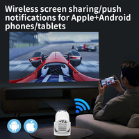 Projecteur de jeu, version même écran, console de jeu intelligente, projecteur vidéo domestique, mini portable 2. Projecteur LCD 1920*1080P