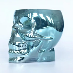 Lot de verres à bière en <span class=keywords><strong>verre</strong></span> électroplaqué motif croix bleue, ensemble de verrerie pour la maison et la décoration de Noël - Product Image 3