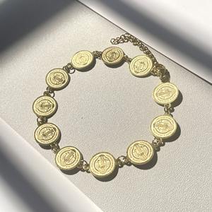 Retro religioso de acero inoxidable <span class=keywords><strong>San</strong></span> <span class=keywords><strong>Benito</strong></span> medalla encanto oración bendición católica <span class=keywords><strong>San</strong></span> <span class=keywords><strong>Benito</strong></span> <span class=keywords><strong>pulsera</strong></span> para hombres - Product Image 6