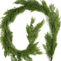 Nouvelle guirlande de décoration intérieure en rotin de cèdre, plante artificielle