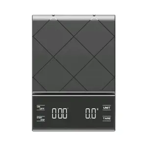 Chargeable Battery 3kg X 0.1g Digital Drip Coffee Scale Kitchen Scales With Timer Food Balance LED Display
