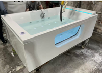 Baignoire autoportante à bulles pour 2 personnes, bain à remous massant, prix d'usine