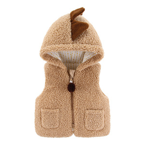 Bébé filles 6 Style <span class=keywords><strong>sans</strong></span> manches enfants gilet 6-12m1-4ycotton doublure intérieure enfants manteaux gros animaux mignons Cardigan - Product Image 6