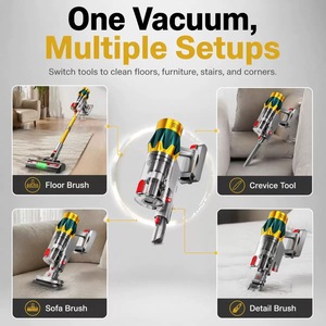 Cordless Cyclone Bagless Stick <b>Vacuum</b> Cleaner with Battery Multi Tool Brush for Floor Sofa Stair Corner Cleaning - Product Image 1