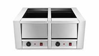 Chauffe-Plats Commercial Infrarouge Therma Dry Heat 2 GN 1/1 Économe en Énergie Sans Eau Sans Tartre pour Buffet Chinois