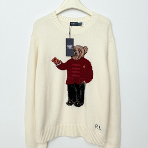 RL/Scan Code Red Envelope Little Bear 26 <span class=keywords><strong>Pull</strong></span> en laine tricoté pour <span class=keywords><strong>femme</strong></span>, style coréen hiver, avec broderie motif dessin animé - Product Image 4