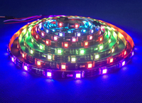 Bande lumineuse RGB led flexible, 5050, adressable, WS2811, 5m 12V 24v, 300 diodes, couleur de rêve