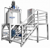 Ligne de production de fabrication cosmétique en vente, mélangeur homogénéisateur à vide, machine à émulsionner les pommades