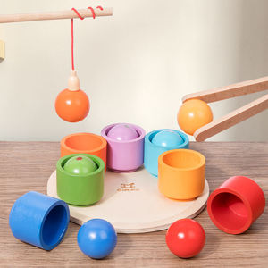 เกมจับคู่สีลูก<span class=keywords><strong>ป</strong></span>ัดไม้รุ้งแบบมอนเตสซอรี่สำหรับเด็กเล็ก ฝึกการ<span class=keywords><strong>ป</strong></span>ระสานมือและตา พัฒนาทักษะการเคลื่อนไหวอย่างละเอียด - Product Image 2